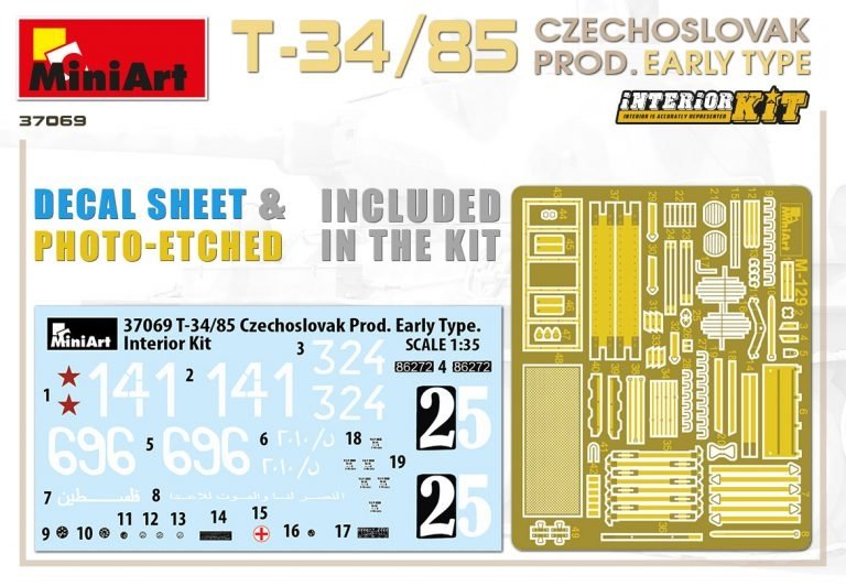 Miniart 37069 T-34/85 Production tchécoslovaque Type précoce 1/35 – image 18