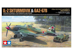 Tamiya 25212 Ilyushin IL-2 Shturmovik &amp;amp; GAZ-67B Set 1/48 – imagen 2