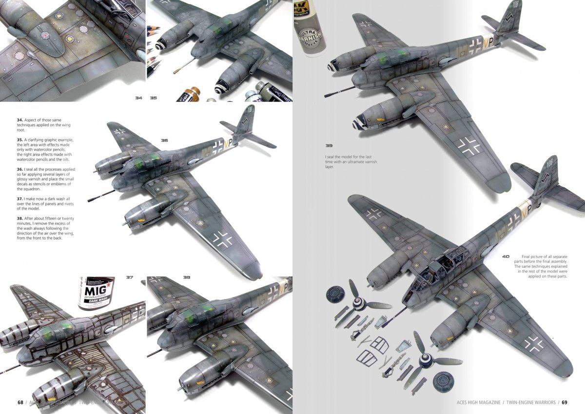 AK Interactive AK2929 ACES HIGH 14: TWIN-ENGINE WARRIORS (English) – imagen 3