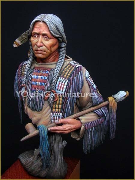 Figurine miniature Young Miniatures YH1818 Indien Sioux 1/10 – image 5