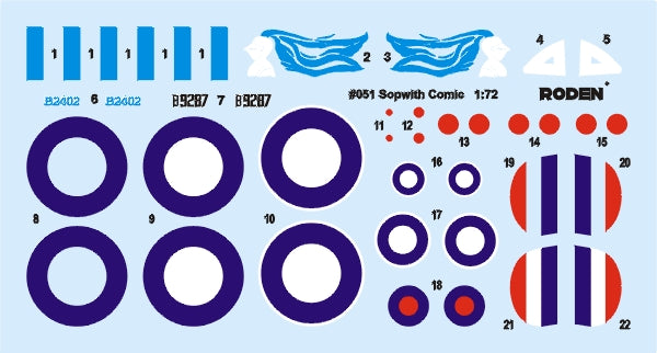 Roden 051 Sopwith F.1/3 Comic 1/72 – zdjęcie 2