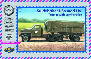 PST 72062 Studebaker US6 mod.U6 Tractor with semi-trailer 1/72