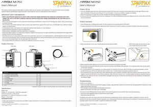 Sparmax 1MSETSS Arism Mini Kit 2 m Hose, HB-040, Airbrush Cleaning Pot – imagen 2