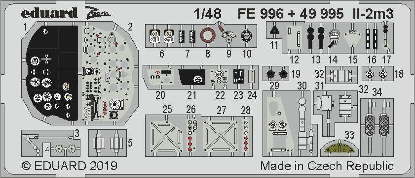 Eduard 49995 Il-2m3 interior 1/48 TAMIYA – immagine 2