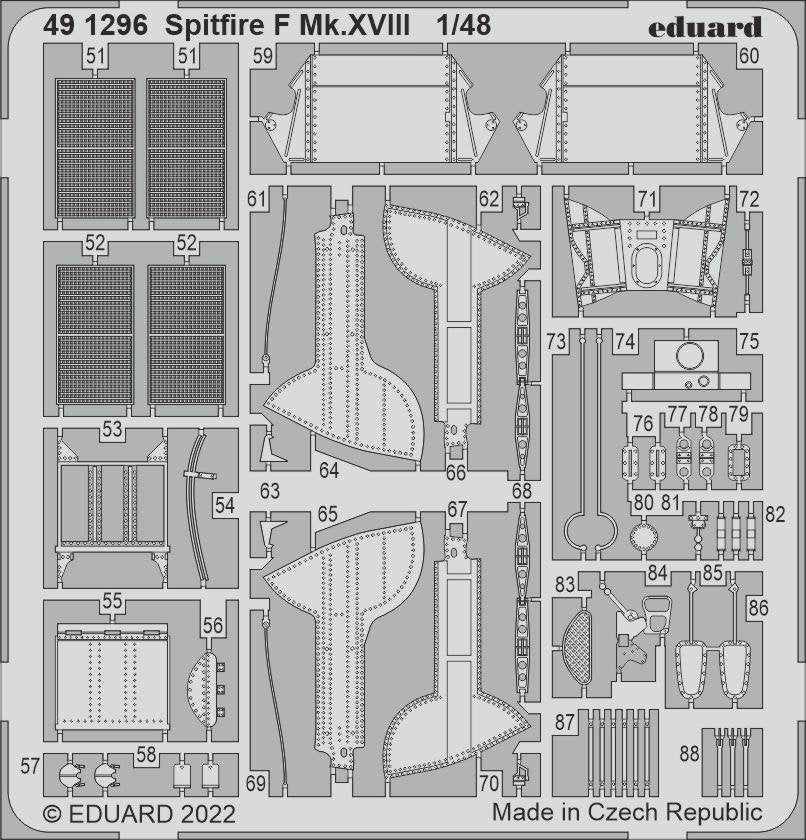 Eduard BIG49348 Spitfire F Mk. XVIII AIRFIX 1/48 – Bild 3