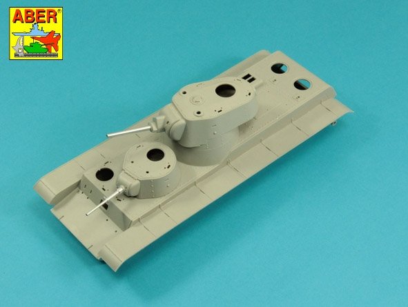 Armement principal Aber 35L-318 pour le char lourd soviétique SMK : 1 canon de 76,2 mm L-11, 1 canon de 45 mm M1932, échelle 1/35 – image 3