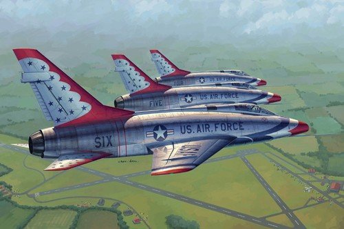 Trumpeter 02822 F-100D IN THUN 1/48