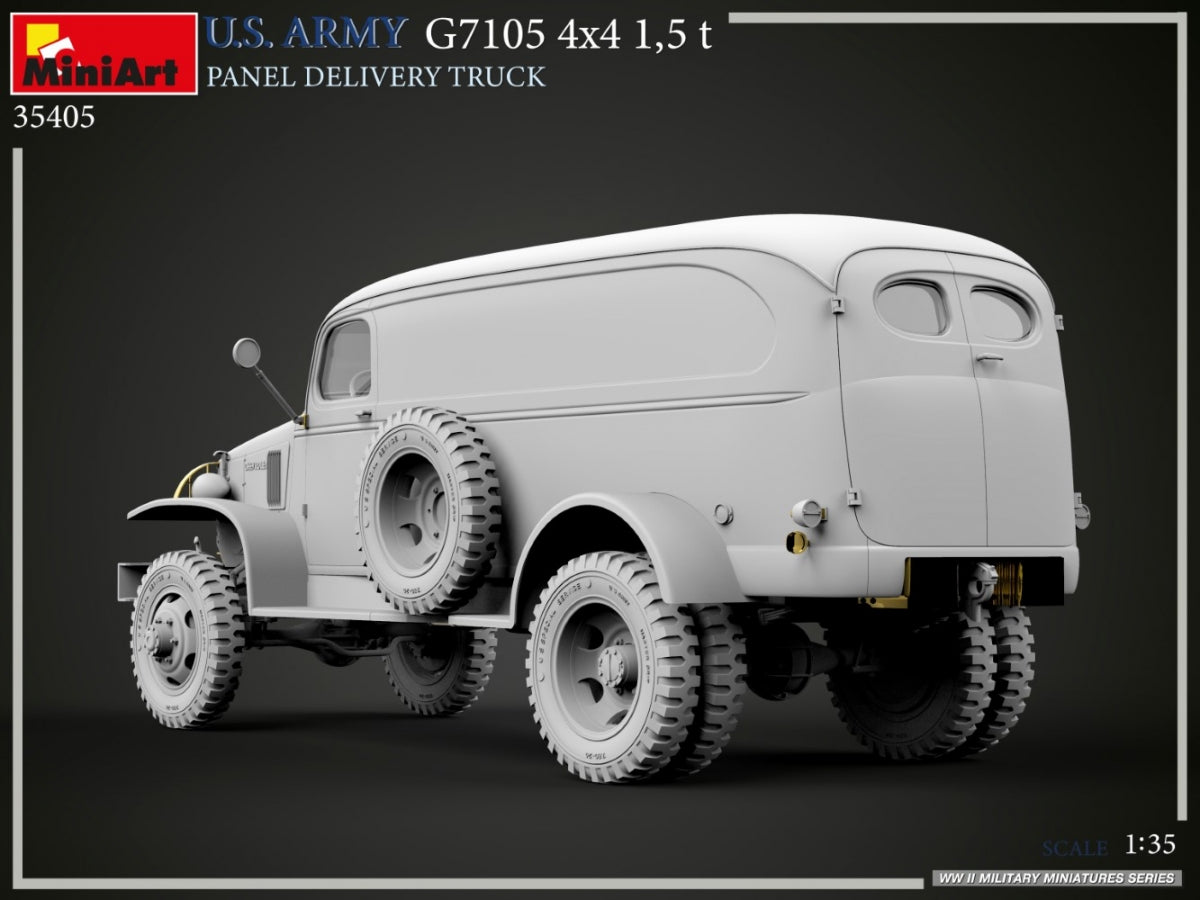 MiniArt 35405 U.S. ARMY G7105 4х4 1,5 t PANEL DELIVERY TRUCK 1/35 – imagen 17