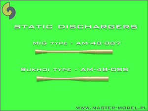 Master AM-48-088 Static dischargers - type used on Sukhoi jets (14pcs) 1/48 – imagen 3