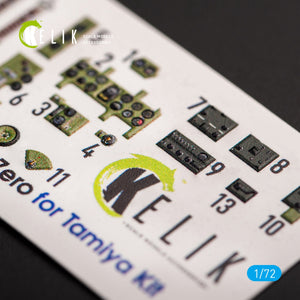 KELIK K72046 A6M2B ZERO - INTERIOR 3D DECALS FOR TAMIYA KIT 1/72 – Bild 3