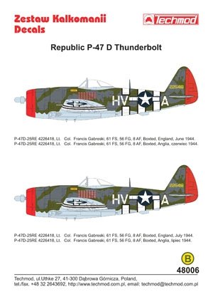 Techmod 48006 - Republic P-47D Thunderbolt 1/48 – zdjęcie 2