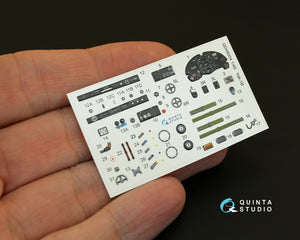Quinta Studio QD48004 Yak-1B (late production) 3D-Printed &amp;amp; coloured Interior on decal pape (for all kits) 1/48 – imagen 2