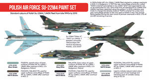 Hataka HTK-AS47 Polish Air Force Su-22m4 paint set (6x17ml) – immagine 2
