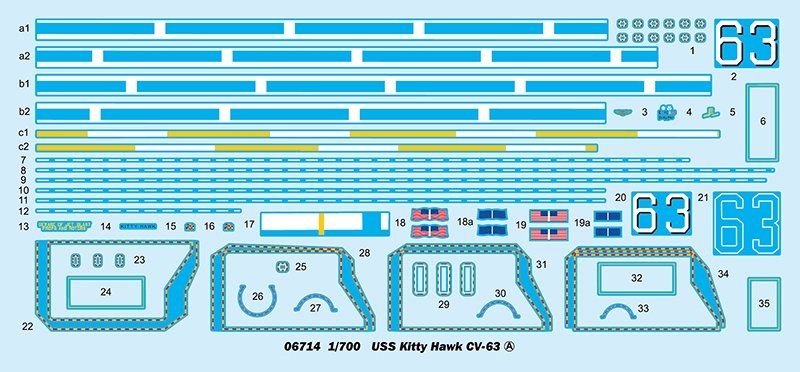 Trumpeter 06714 USS Kitty Hawk CV-63 1/700 – Bild 11