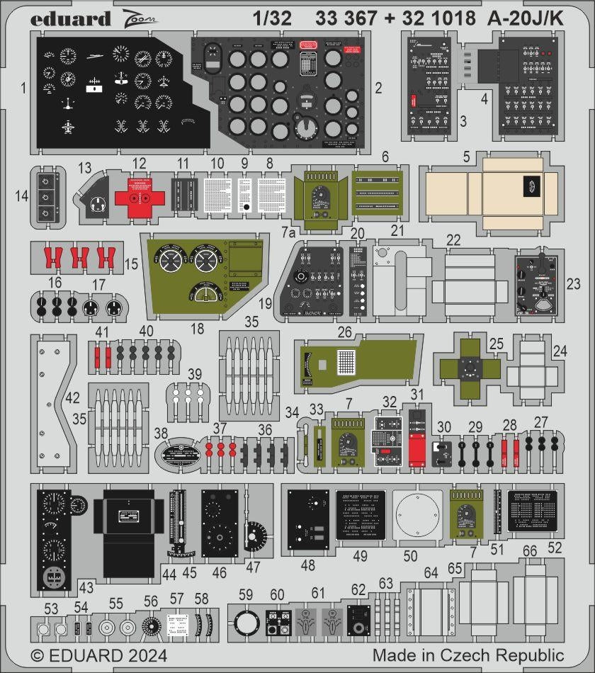 Eduard BIG33161 A-20J/ K HONG KONG MODELS 1/32 – imagen 4