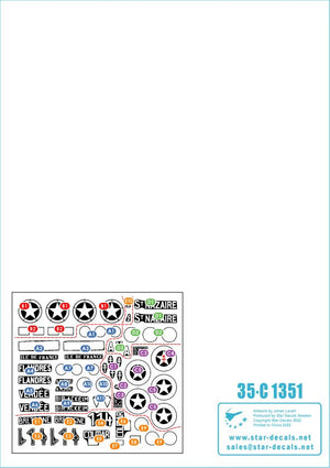 Star Decals 35-C1351 FFI 1. Captured German tanks. French Resistance - Forces Françaises de lInterieur 1/35 – immagine 2