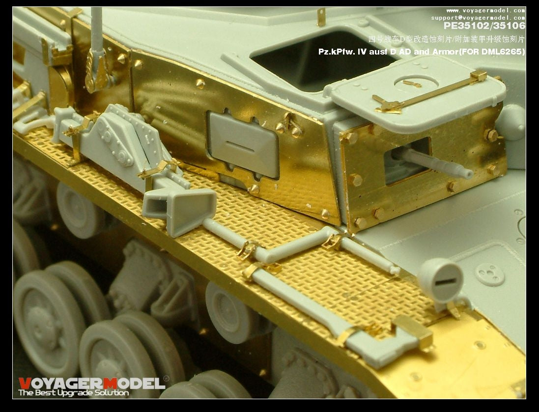 Voyager Model PE35102 Pz.KPfw. IV Ausf D For DRAGON 6265 1/35 – immagine 6