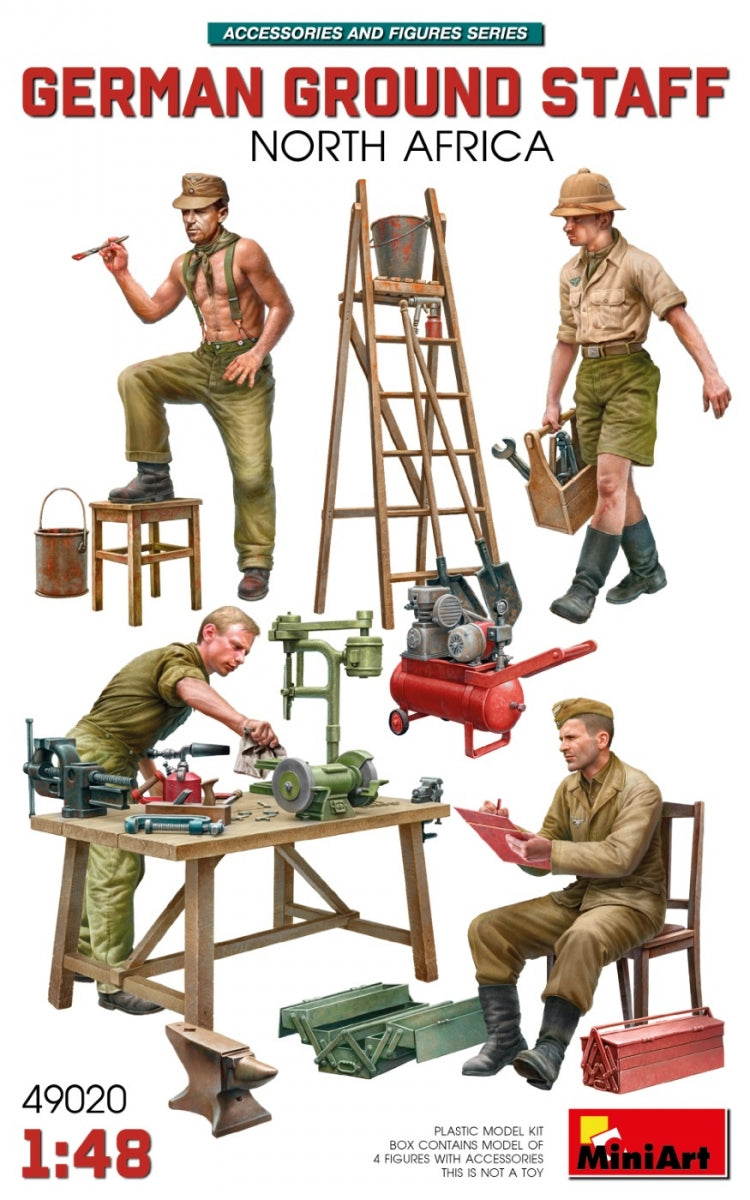MiniArt 49020 État-major au sol allemand avec accessoires. Afrique du Nord 1/48