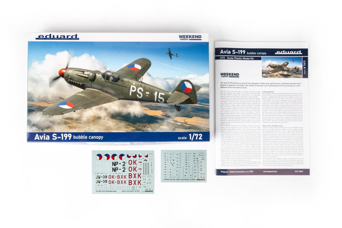 Eduard 7471 Avia S-199 bubble canopy 1/72 – zdjęcie 2