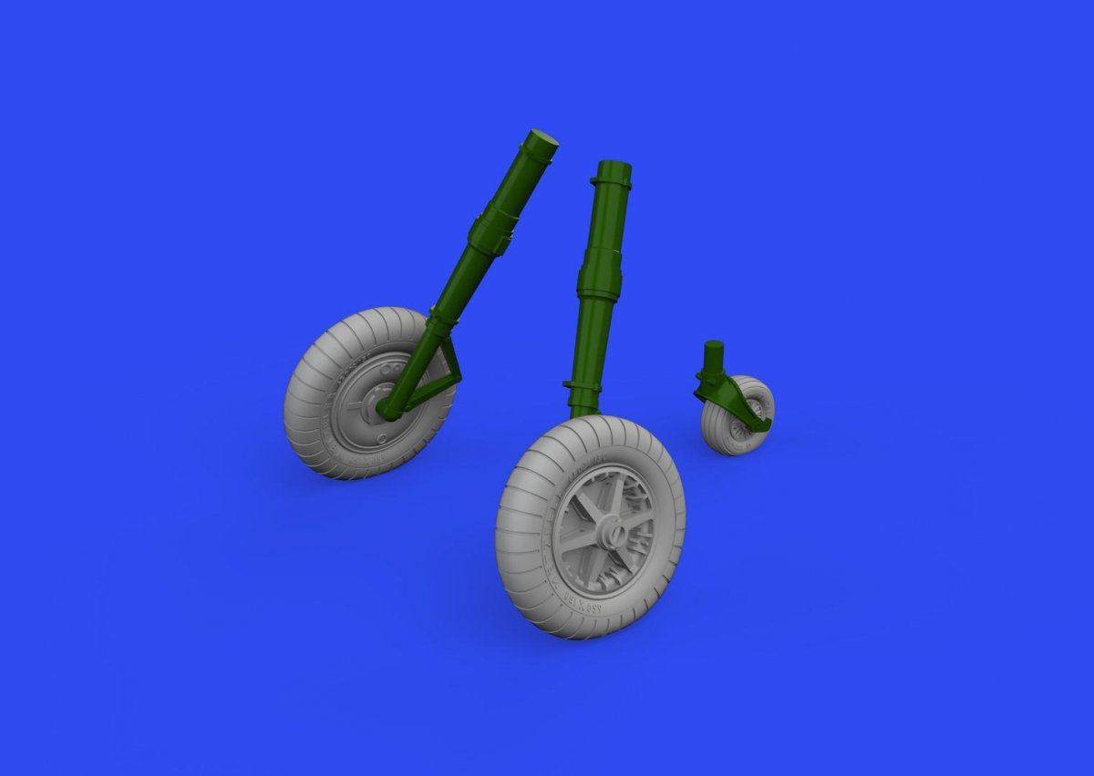 Eduard 632186 Bf 109G-2 wheels REVELL 1/32 – immagine 2