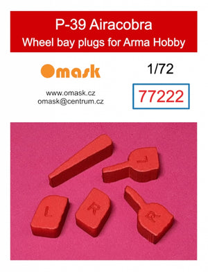 Omask 77222 Bouchons de puits de train d&amp;#39;atterrissage pour P-39 Airacobra (pour Arma Hobby) 1/72