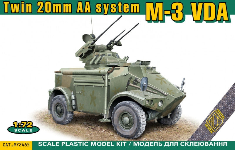 ACE 72465 Panhard M-3 VDA Système AA bicaméral de 20 mm 1/72