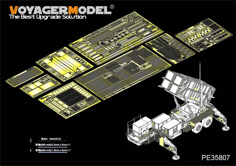 Maquette Voyager PE35807 Système SAM Patriot MIM-104 américain moderne (pour TRUMPETER 01022) 1/35