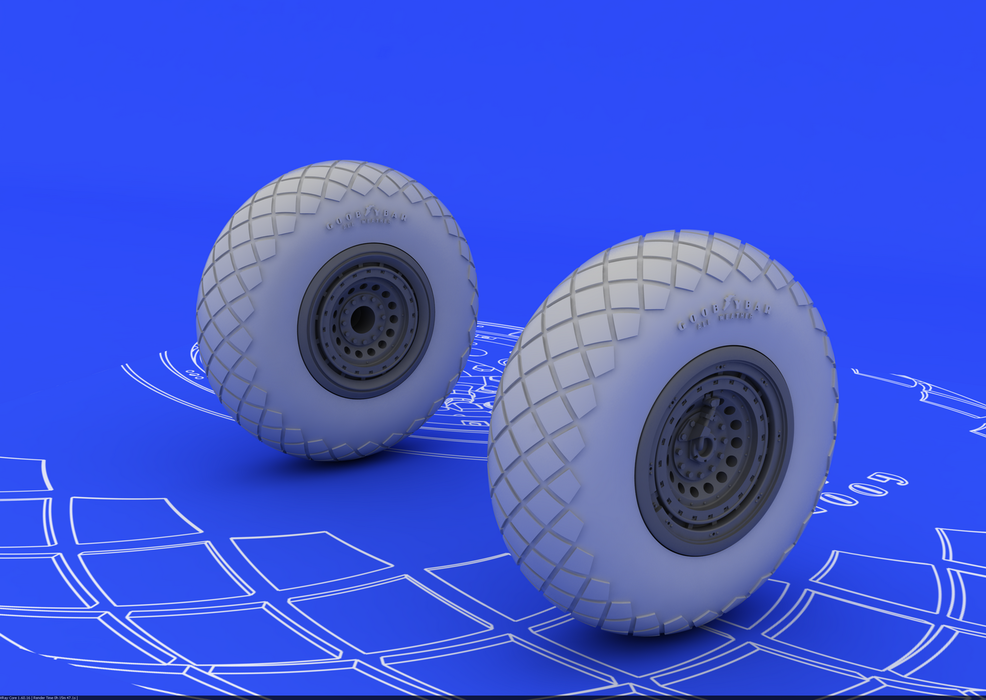 Eduard 672011 B-17G wheels 1/72 (REVELL) – imagen 2