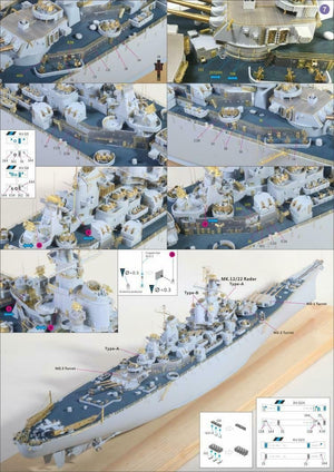Very Fire 350009 Uss missouri (BB-63) Detail Up Set (Very Fire 350903,350909) 1/350 – imagen 3