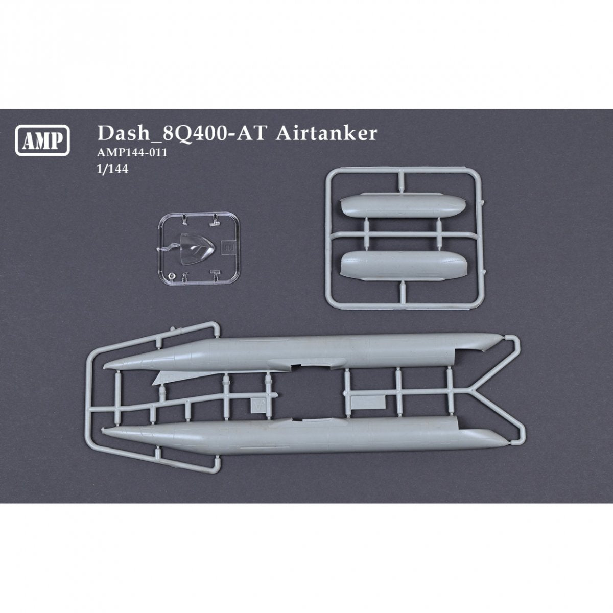 AMP 144011 Dash 8Q400-AT Airtanker - Canadian Short Range Commuter Airliner 1/144 – immagine 4