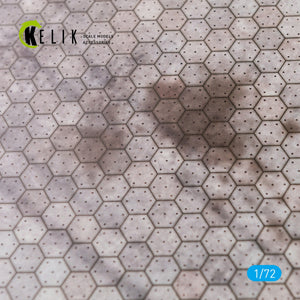 KELIK KS72017 SWISS HEXAGONAL CONCRETE PARKING PLACE BASE - ACRYLIC 3 MM (280 X 180 MM) 1/72 – Bild 4