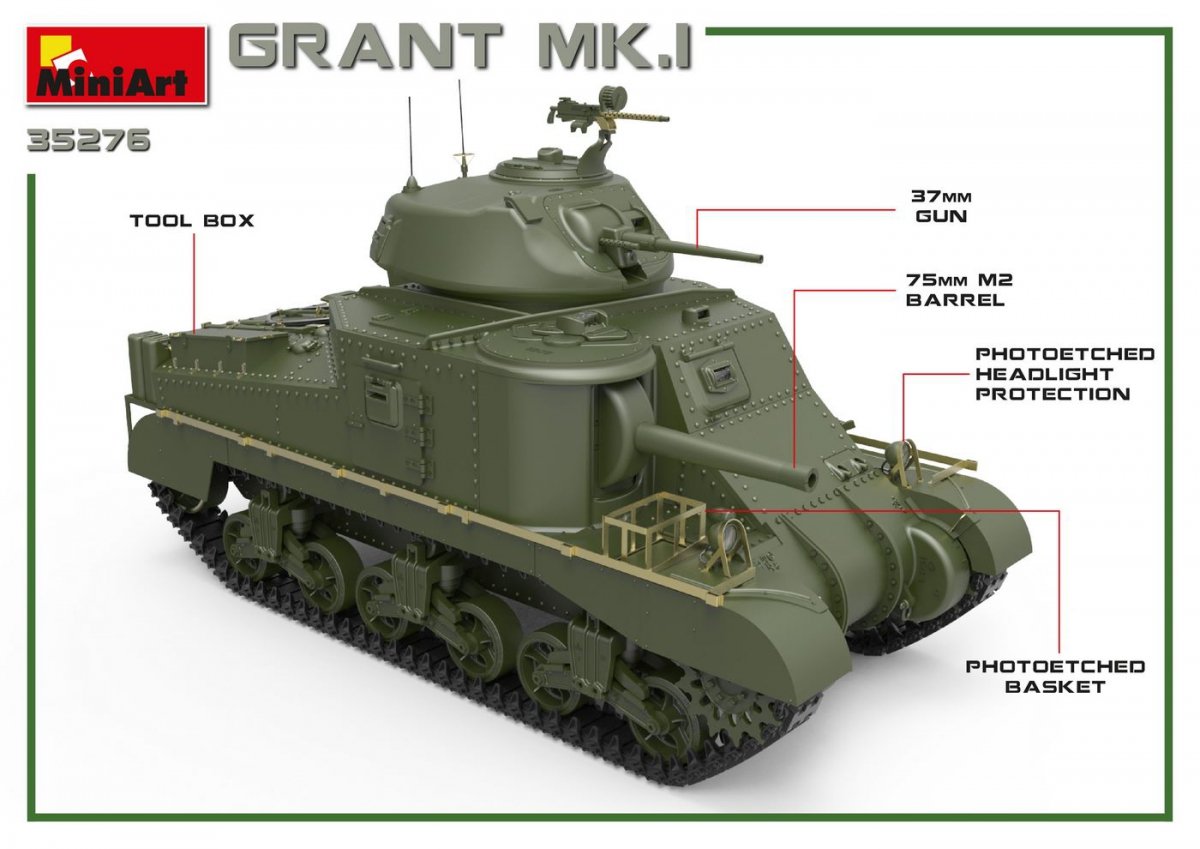 MiniArt 35276 GRANT Mk.I 1/35 – zdjęcie 3