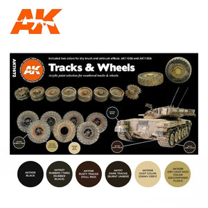 AK Interactive AK11672 3G TRACKS &amp;amp; WHEELS 6x17 ml – imagen 2