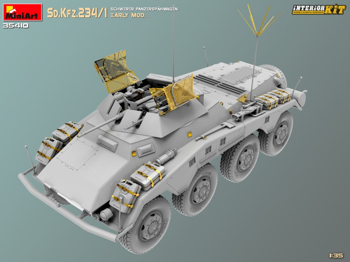 MiniArt 35410 Sd.Kfz.234/1 Schwerer Panzerspahwagen. EARLY MOD. INTERIOR KIT 1/35 – Bild 6