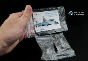 Quinta Studio QC72002 MiG-29 vacuformed clear canopy 2 pcs (for 7278, 7309 Zvezda kit) 1/72 – zdjęcie 3