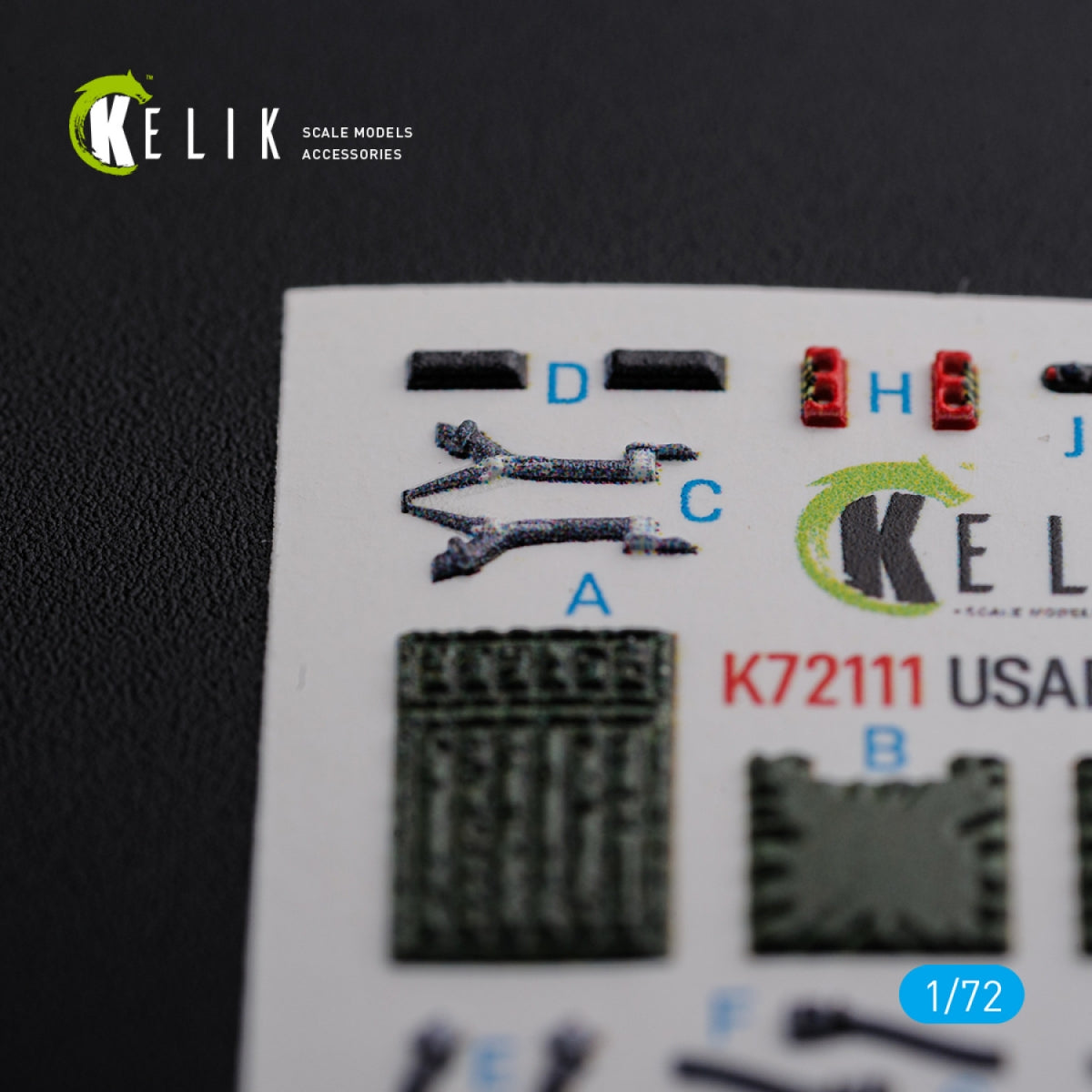 KELIK K72111 F-15E interior 3D decals for Academy kit 1/72 – immagine 11