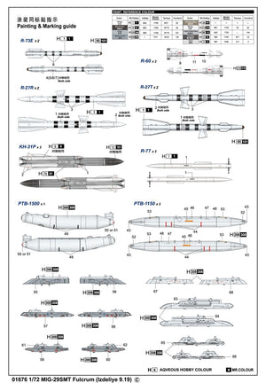Trumpeter 01676 MIG-29SMT Fulcrum (Izdeliye 9.19) 1/72 – imagen 2