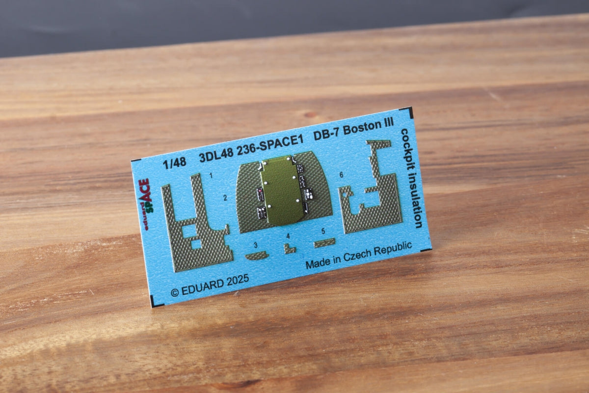 Eduard 3DL48236 DB-7 Boston III cockpit insulation SPACE HONG KONG MODELS 1/48
