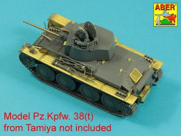 Aber 48041 Pz.Kpfw..38 (t) Ausf. E/F/G Niemiecki czołg Pz.38 (t) cz.2-błotniki / German tank Pz.Kpfw. 38 (t) Ausf.. E/F/G Vol.2-Fenders 1/48 – imagen 9