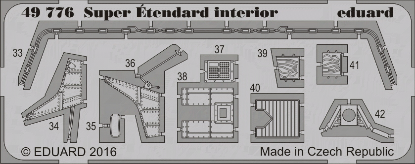 Eduard 49776 Super Étendard interior KINETIC MODEL 1/48 – imagen 2