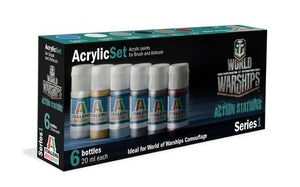Italeri 447AP ACRYLIC SET: WORLD OF WARSHIPS 6x20ml