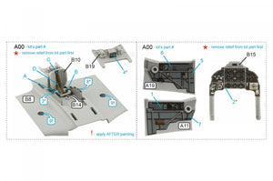 Intérieur imprimé en 3D et coloré sur papier décalcomanie Quinta Studio QD72056 Yak-9D (Zvezda) 1/72 – image 6