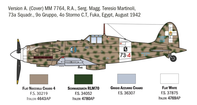 Italeri 1481 Macchi MC.202 Flogore &amp;quot;Aces&amp;quot; - 5 Regia Aeronautica Aces Versions 1/72 – image 2