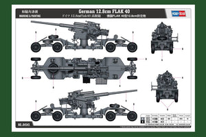 Hobby Boss 84545 German 12.8cm FLAK 40 1/35 – immagine 4