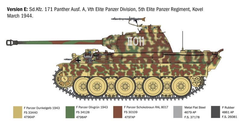 Italeri 0270 SD.KFZ. 171 PANTHER AUSF. A 1/35 – imagen 11