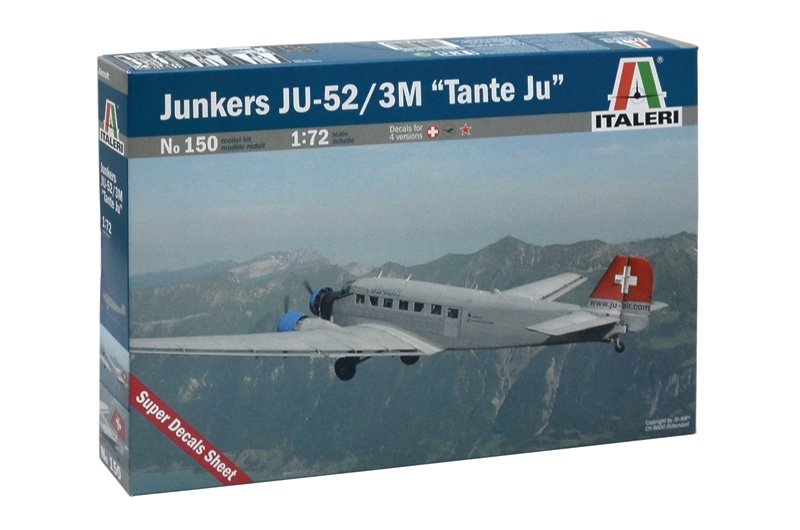 Italeri 0150 Junkers JU-52/3 M Tante Ju 1/72