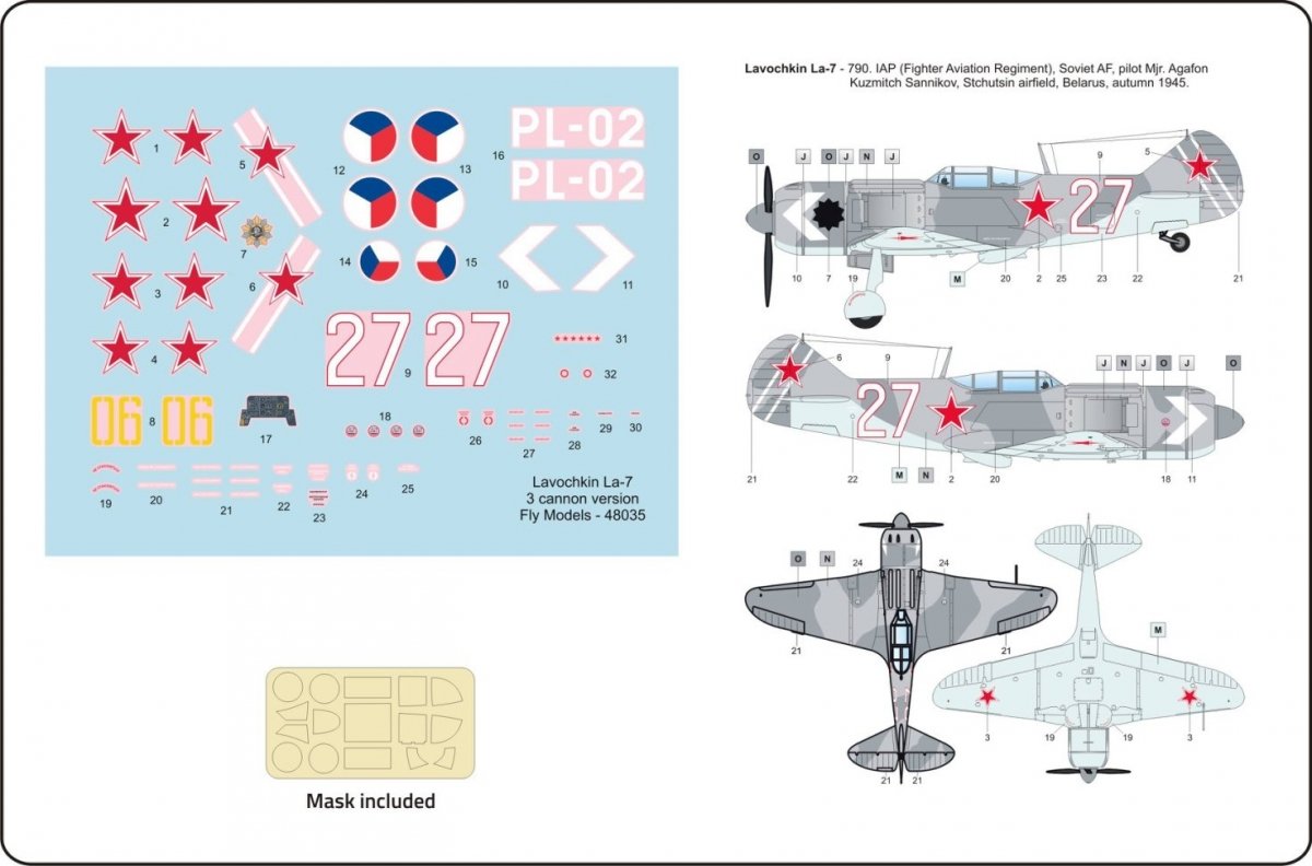 Fly 48035 Lavochkin La-7 Cannon version 1/48 – image 3