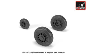 Armory Models AW48322 F-117A Nighthawk wheels w/ weighted tyres 1/48 – imagen 3