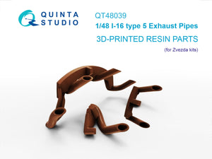 Quinta Studio QT48039 I-16 type 5, Exhaust pipes (Zvezda) 1/48