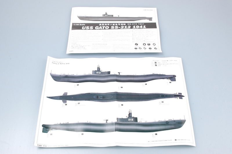 Trumpeter 05905 USS GATO SS-212 1941 1/144 – imagen 2
